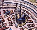 Martinikerk City Atlas by Georg Braun and Frans Hogenberg 1575
