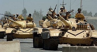 Irakische T-72 der 9. mechanisierten Division