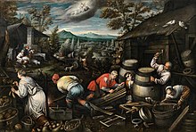 Ilanak, gan Leandro Bassano, moni 1590