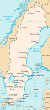 Malmö na mapě