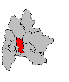 Kanton na mapě arrondissementu Melun