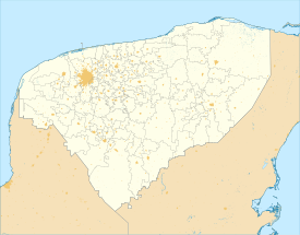 Mérida ubicada en Yucatán