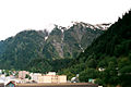 Vista de Juneau, a capital do Alasca