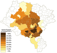 Angaben zur schlesischen Nationalität in Polen 2011