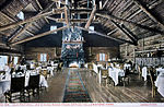 Undated Frank Jay Haynes postcard of Old Faithful Inn Dining Room