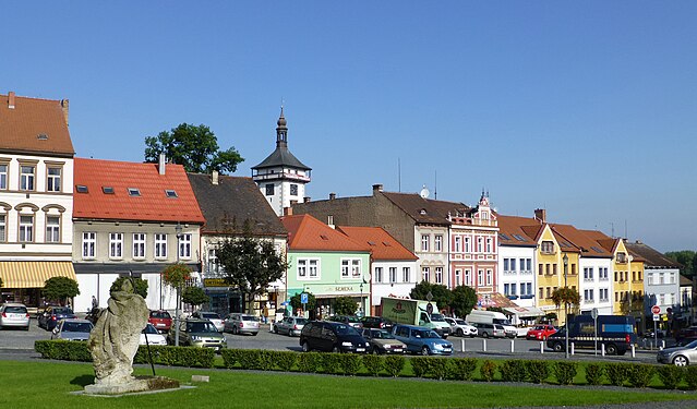 Main place, Bell Tower in Roudnice nad Labem.