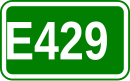 Zeichen der Europastraße 429