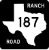 Ranch to Market Road 187 marker