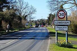 The A612 in the village of Lowdham - geograph.org.uk - 4879575.jpg