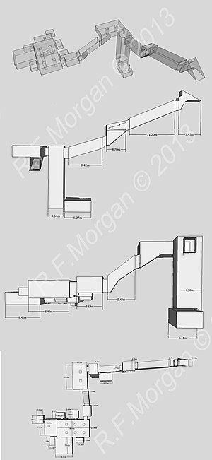 KV22's geometriska form.