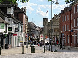 Carfax in Horsham, the district's main town