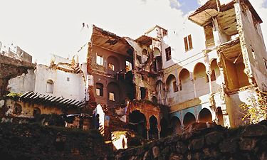 Casbah d'Alger, décembre 2011, 54 ans après l'explosion, le reste des ruines de la cache d'Ali la Pointe.