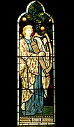 David, vitraliu, 1872, în Biserica Saint Michael and All Angels, Waterford, Hertfordshire.