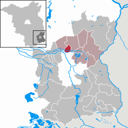 Läget för kommunen Drehnow i Landkreis Spree-Neisse
