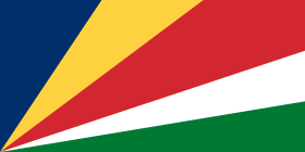 Drapeau des Seychelles Flag of the Seychelles