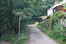 Footpath to Conwy Mountain leaves the track - geograph.org.uk - 1479379.jpg