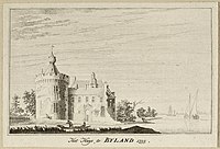 Kasteel Bylandt in 1735 door Jan de Beijer