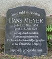 Gravestone of Hans Meyer