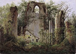 Monastery ruin Eldena 1825