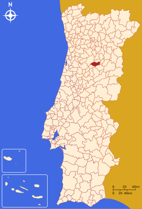 Localização de Mangualde