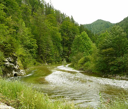 Mürz river upstream Mürzzuschlag