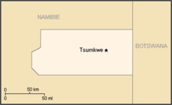 Map of the bantustan.
