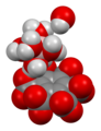 space-filling model of the asymmetric unit