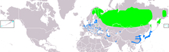 Distribución de Mergellus albellus