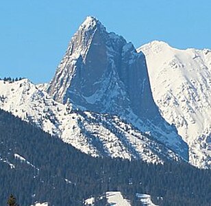 Mount Louis seen from Johnson Lake