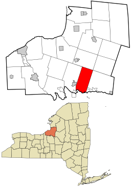 Location in Oswego County and the state of New York.