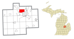 Former CDP location within Saginaw County