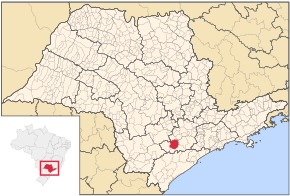 Poziția localității Pilar do Sul