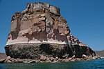 Stratified Island near La Paz, Baja California Sur, Mexico