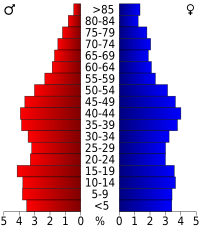 Pyramide des âges.