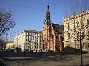 Iglesia de Cristo, iglesia evangélica llamada la iglesia Roja (1862-1868)