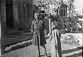 Żydowscy bojownicy o niepodległość na pozycjach obronnych w Tel Awiwie podczas wojny z Arabami (1947 rok)