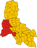 Location of Svay Chrum District