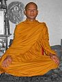 A Theravada Buddhist monk in Laos