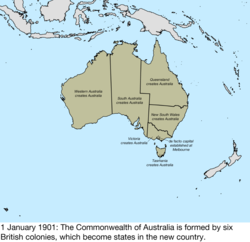 Map of Australia; for details, refer to adjacent text