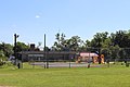 Tennis court, playground