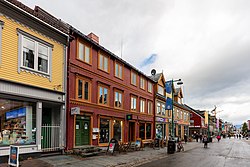 Storgatan i Tromsö, i nordligaste Norge