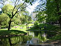 Dronningparken bak Slottet 17. mai 2002 Foto: Kjetil Bjørnsrud