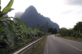 Empty road in southern Thailand wilderness, Surat Thani.jpg