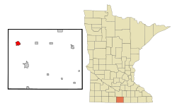 Location of Winnebago, Minnesota