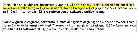 Confronto tra un testo come immagine (JPG, PNG, GIF...) e un testo scritto direttamente in una pagina HTML o PDF