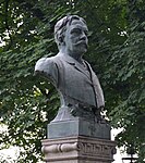 Byst av Viktor Rydberg i Rådhusparken i Jönköping, 1898.