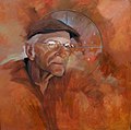 Leon Armantrout by David Fairrington, oil, 2011.