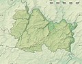 Physical map of the canton of Echternach