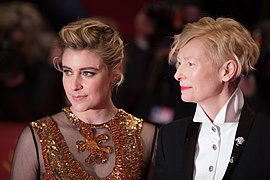 MJK 08561 Greta Gerwig and Tilda Swinton (Berlinale 2018).jpg