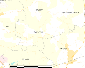 Poziția localității Saint-Félix